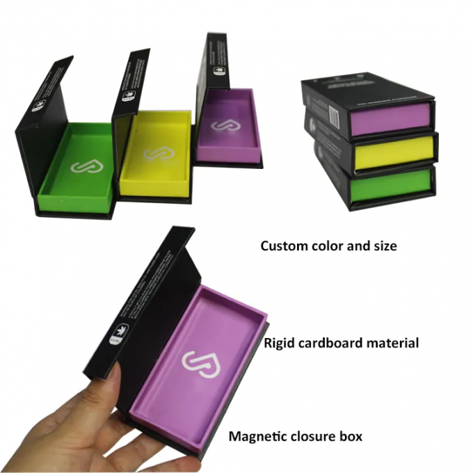 Paket Rokok Karton Kertas Kraft Penutupan Magnetik Preroll
